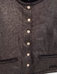 Mädchenmoltonjacke champagner, Druckknopfverschluss-6