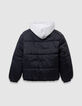 Plumas reversible capucha extraíble niño-7