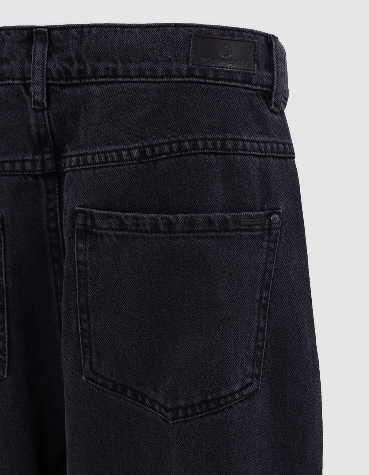 Antraciete maxi boyfriend-jeans voor dames-8