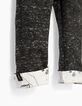 Leggings réversible gris et blanc bébé fille-5