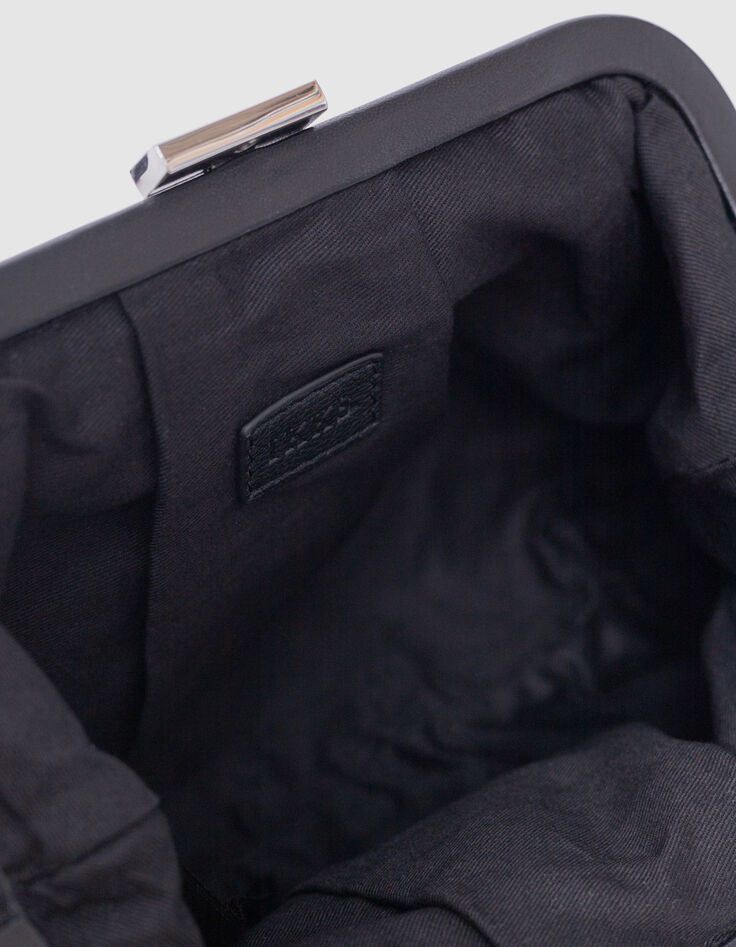 Bolso de mano de lentejuelas negras asa extraíble-4 Bolso de mano de lentejuelas negras asa extraíble-4