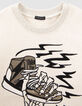 Jungen-Sweatshirt creme, Skelett-/Turnschuhabbildung-2