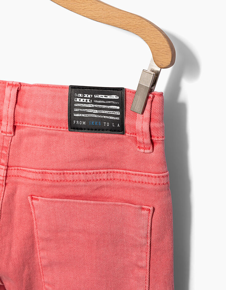 Bermudas rosa medio vaqueras niño -5