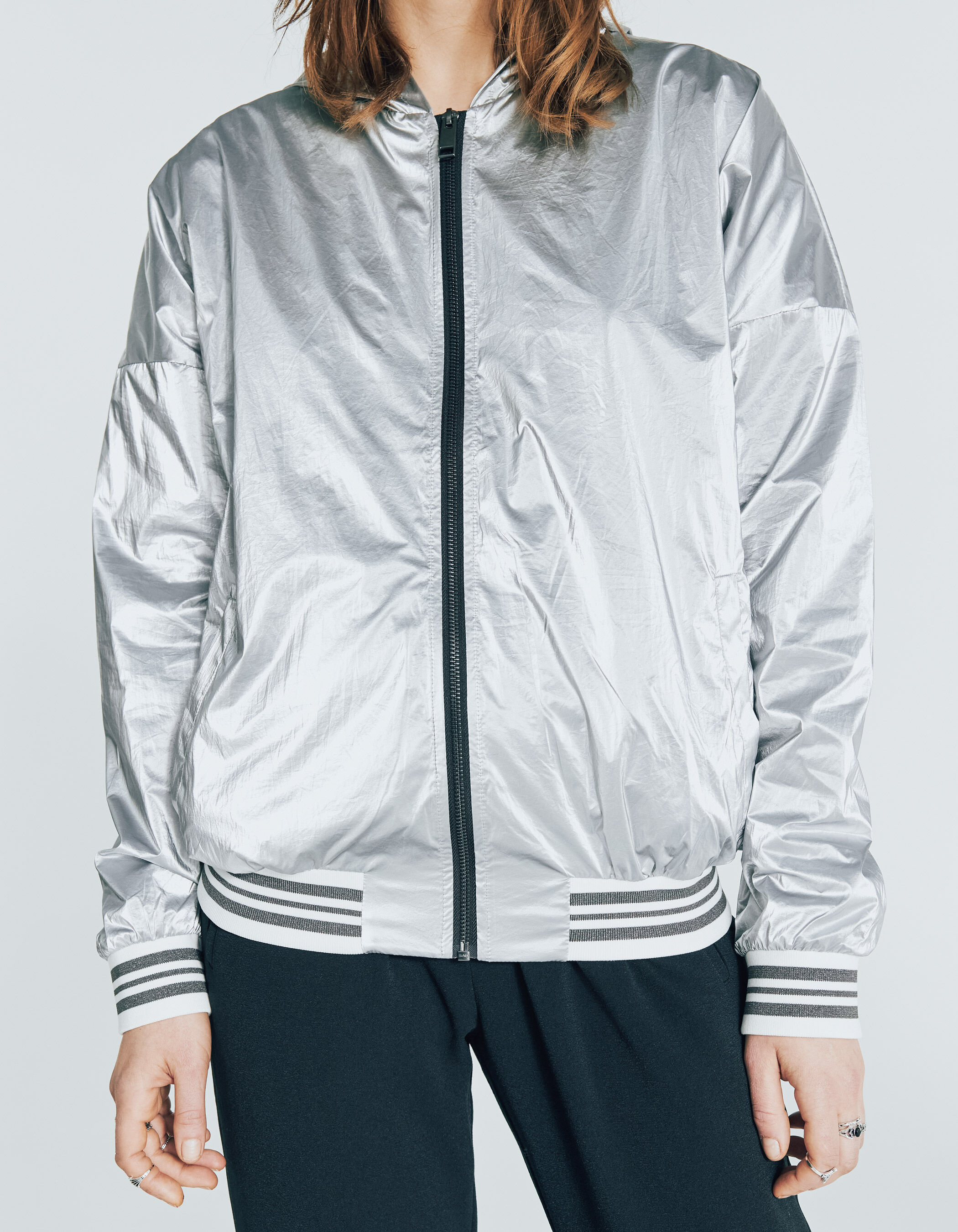 Parka coupe vent capuche m tallis e bords c tes femme