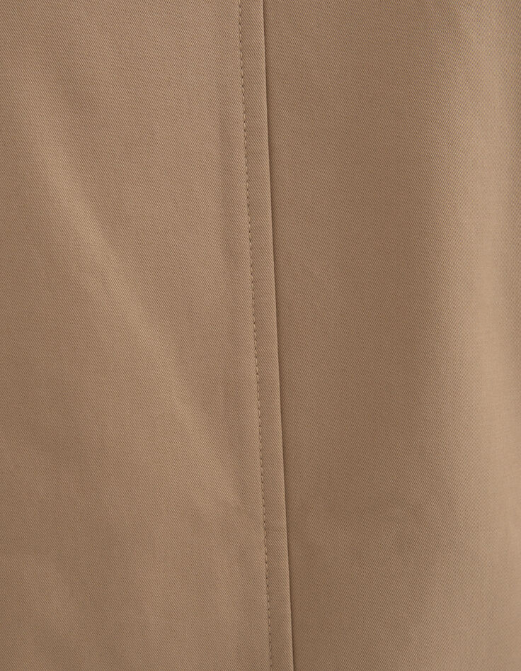 Kort beige jack ritszakken Heren-8