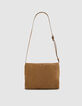 Messenger tas camel leer Fluwelen Dames-4
