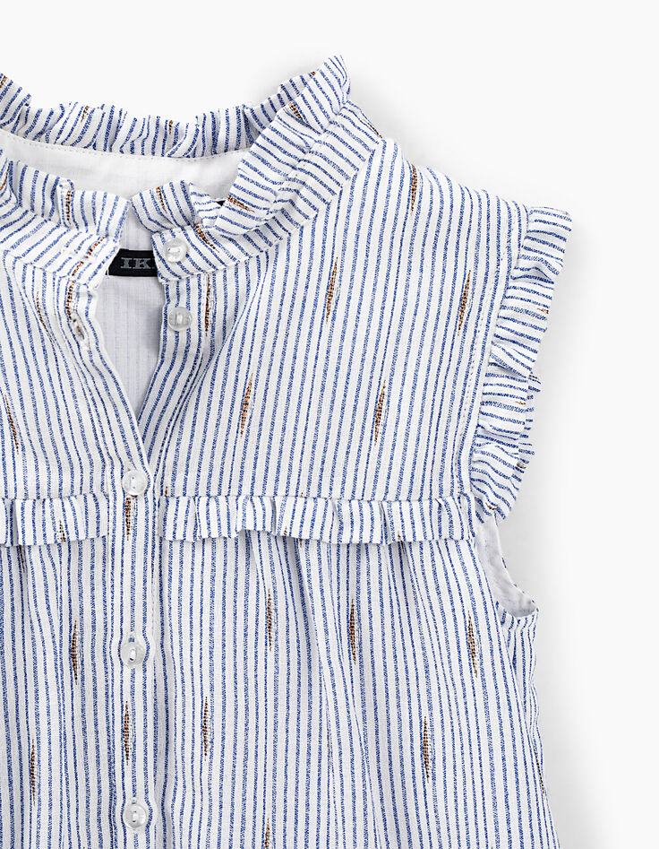 Blusa navy de rayas con volantes niña-4 Blusa navy de rayas con volantes niña-4