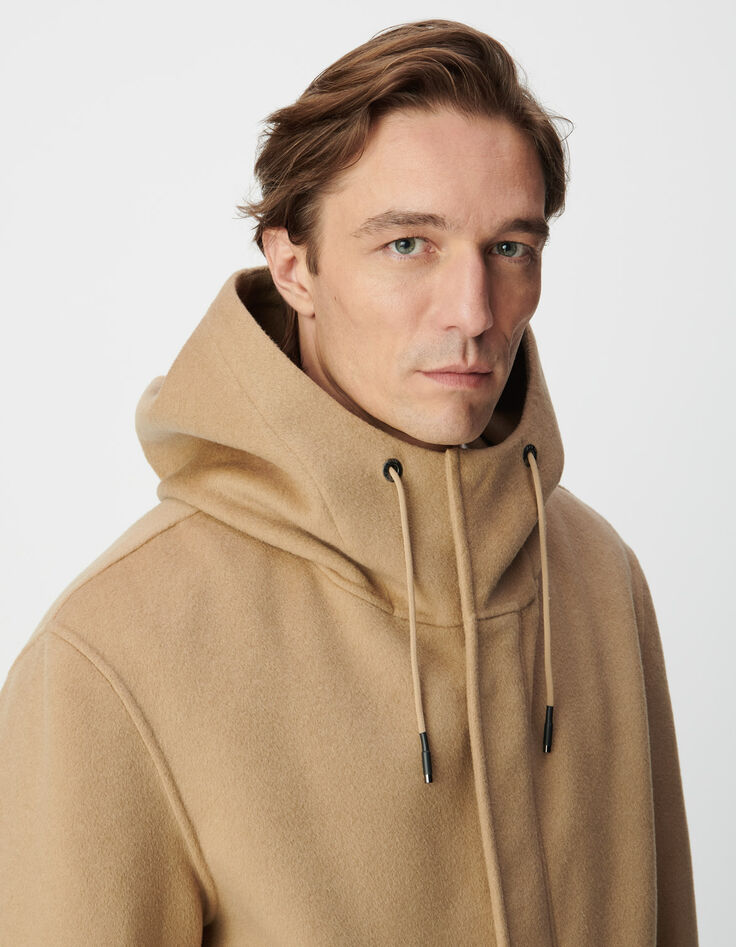 Beige Kapuzenmantel esprit Dufflecoat Herren-4