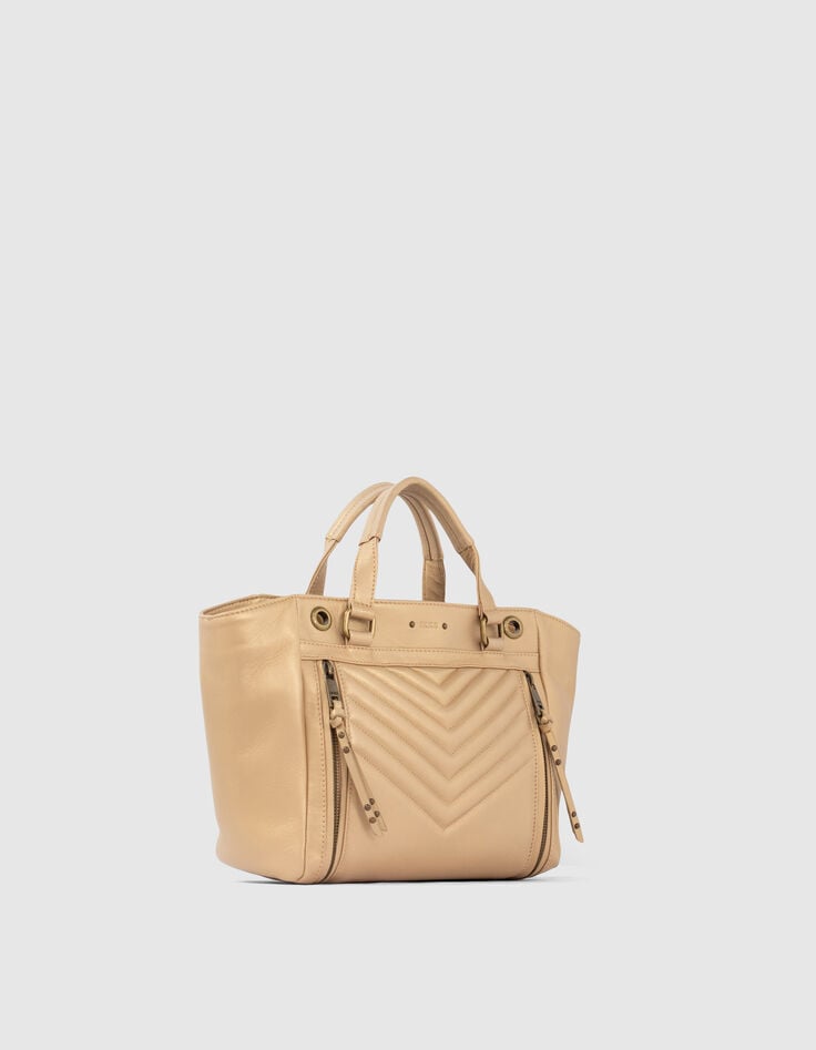 Tas DE 1440 MEDIUM GOLD visgraatdoorstikking dames-2