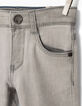 Boys’ bleached grey+topstitch on back skinny jeans -3