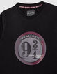Tee-shirt noir quai 9 3/4 HARRY POTTER garçon-2