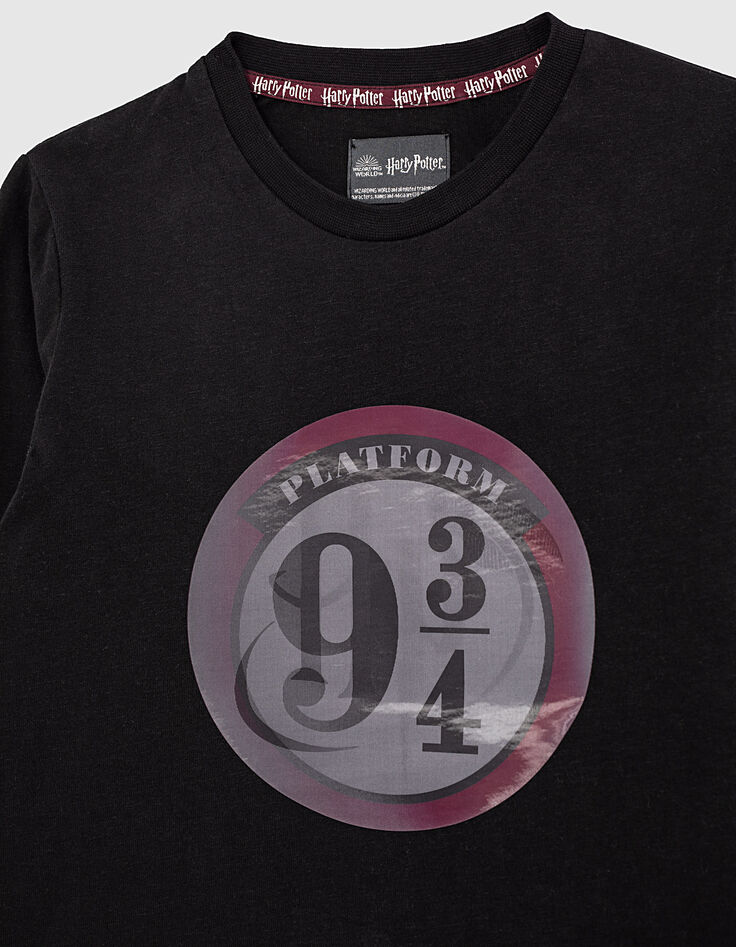 Tee-shirt noir quai 9 3/4 HARRY POTTER garçon-2