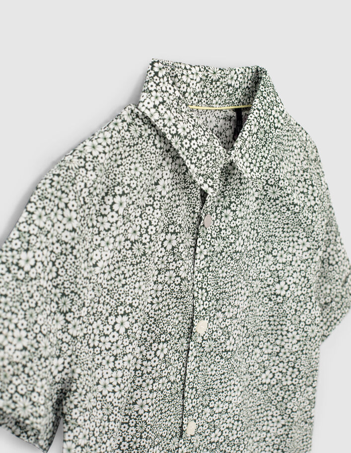 Chemise lichen tissu Liberty à fleurs garçon  - IKKS