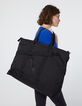 Women’s The Traveler black nylon travel bag-5