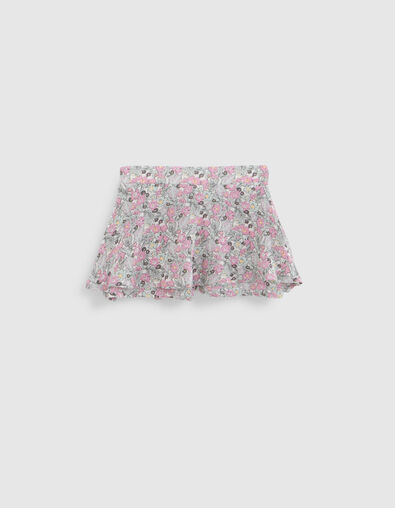 Baby girls’ LENZING™ ECOVERO™ skort with little flowers - IKKS