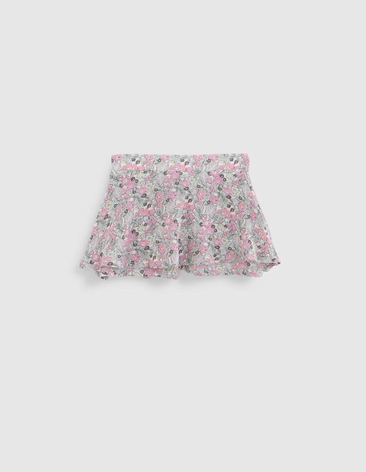 Falda pantalón LENZING™ ECOVERO™ florecitas bebé niña-1