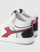 Baskets Mixtes blanches, grises et rouges IKKS X DIADORA-3