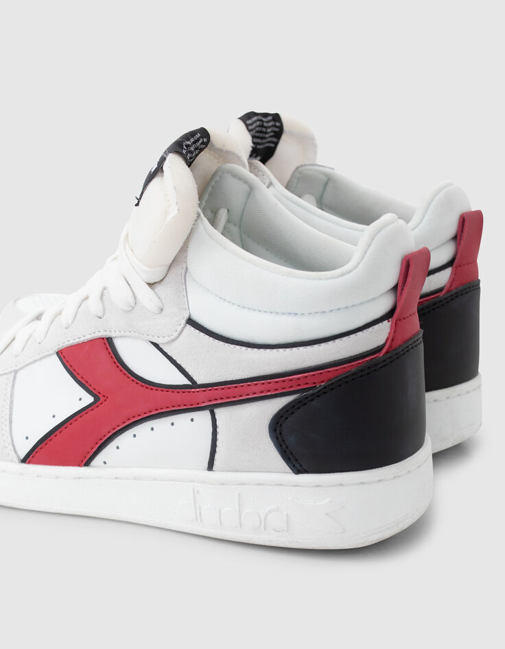 Baskets Mixtes blanches, grises et rouges IKKS X DIADORA-3