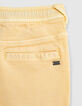 Bermuda jaune moyen à ceinture élastiquée garçon -5