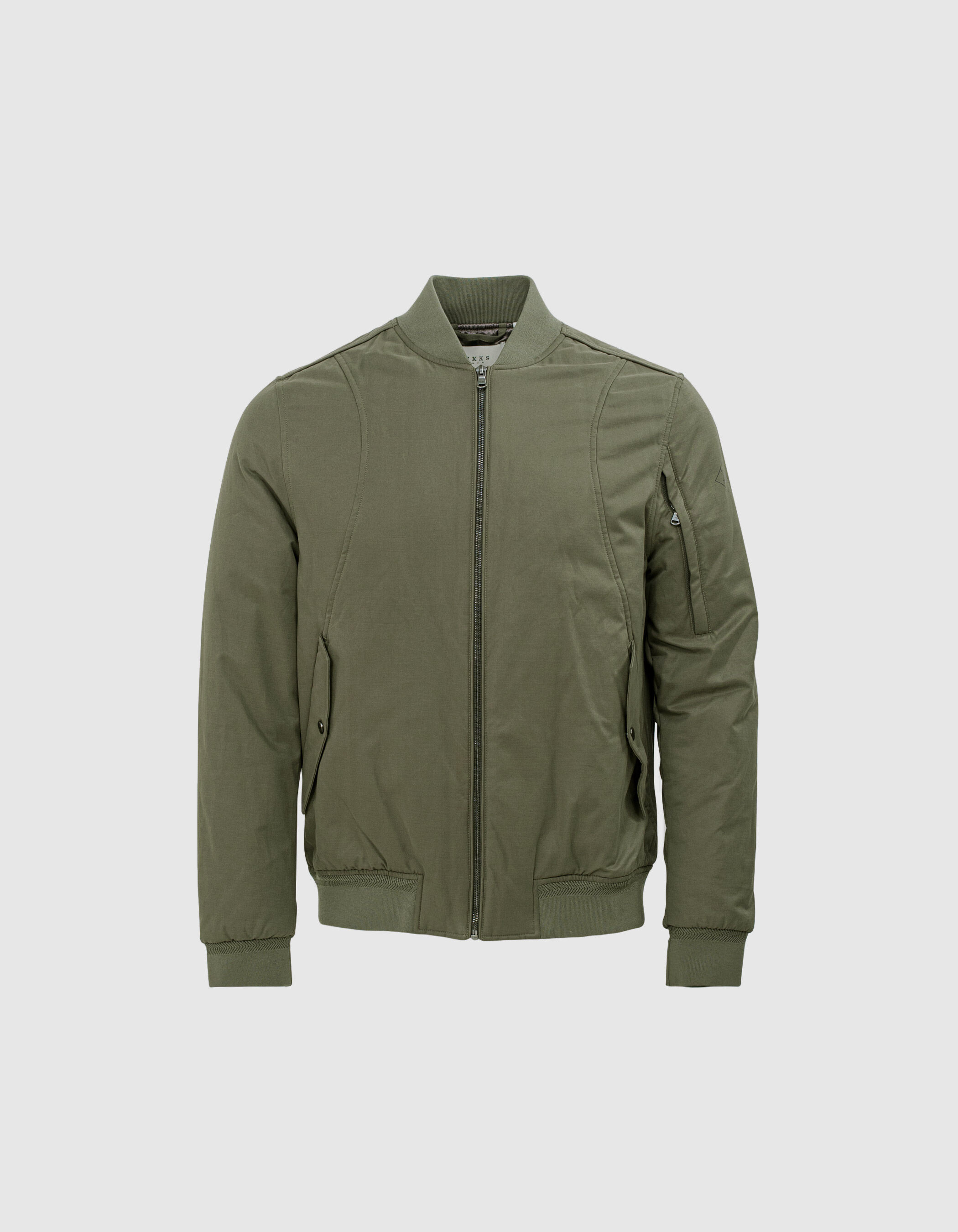 Men s khaki bomber style jacket