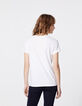 Weißes Damen-T-Shirt aus Baumwollmodal mit Nirvana-Motiv-3