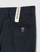 Boys' navy suit trousers -4