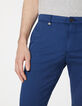 Men's blue SLIM chinos-4