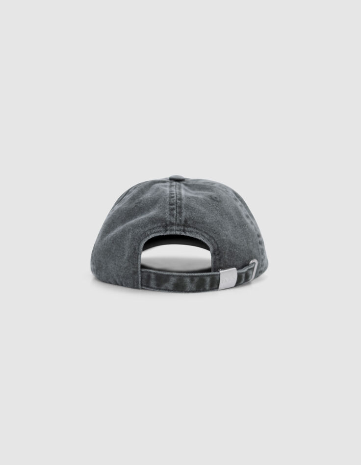 Gorra vaquera azul gris bordado logo hombre-3