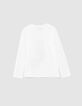 Girls&rsquo; off-white lion-cheerleader image T-shirt-3