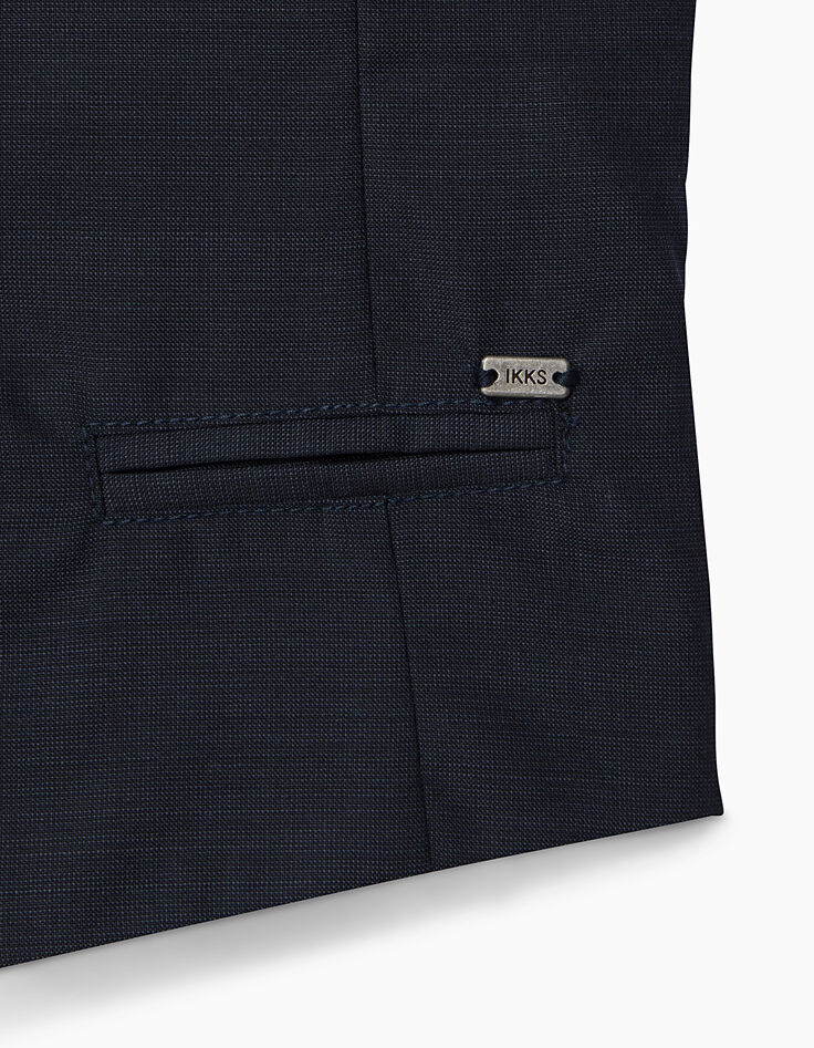 Gilet sans manches de costume bleu marine garçon-5