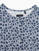 Robe navy imprimé fleurs aquatiques fille-3