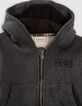 Graue Sweatjacke mit Ritterhelm für Babyjungen -3