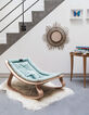 Transat Levo en hêtre et coussin aruba blue CHARLIE CRANE-5