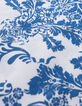 Dames LENZING™ ECOVERO™ blauwe broek met aardewerk print-6