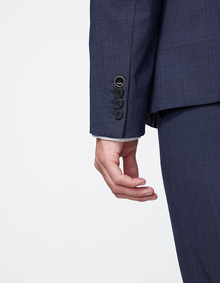 Veste de costume indigo prince-de-galles Homme TRAVEL SUIT-3