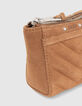 Mini trousse 1440 Toy en cuir velours sable Femme-2