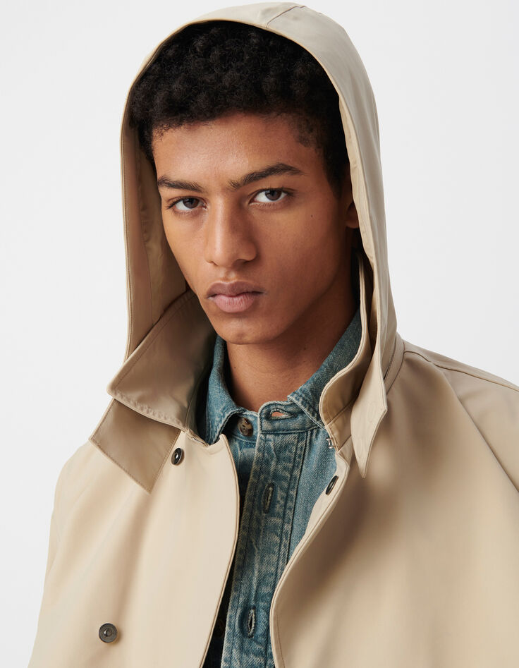 Trench sable nylon WATERPROOF Homme-5