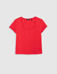 Rood T-shirt voor meisjes-1