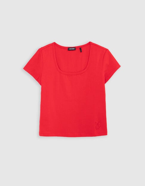 Rood T-shirt voor meisjes - IKKS
