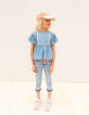 Girls’ light blue embroidered organic slim 7/8 jeans-7
