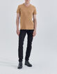Men&rsquo;s cappuccino Essential V-neck t-shirt-2