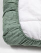 Housse de matelas à langer verte coton bio GABRIELLE PARIS-2