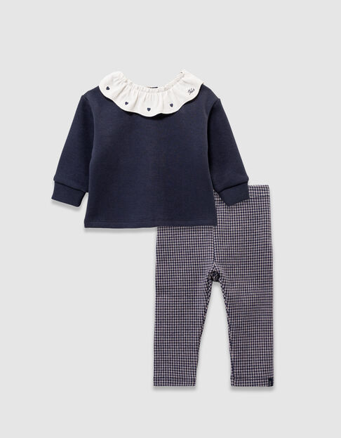 Set top en legging pied-de-poule babymeisjes - IKKS