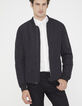 Blouson noir homme-1