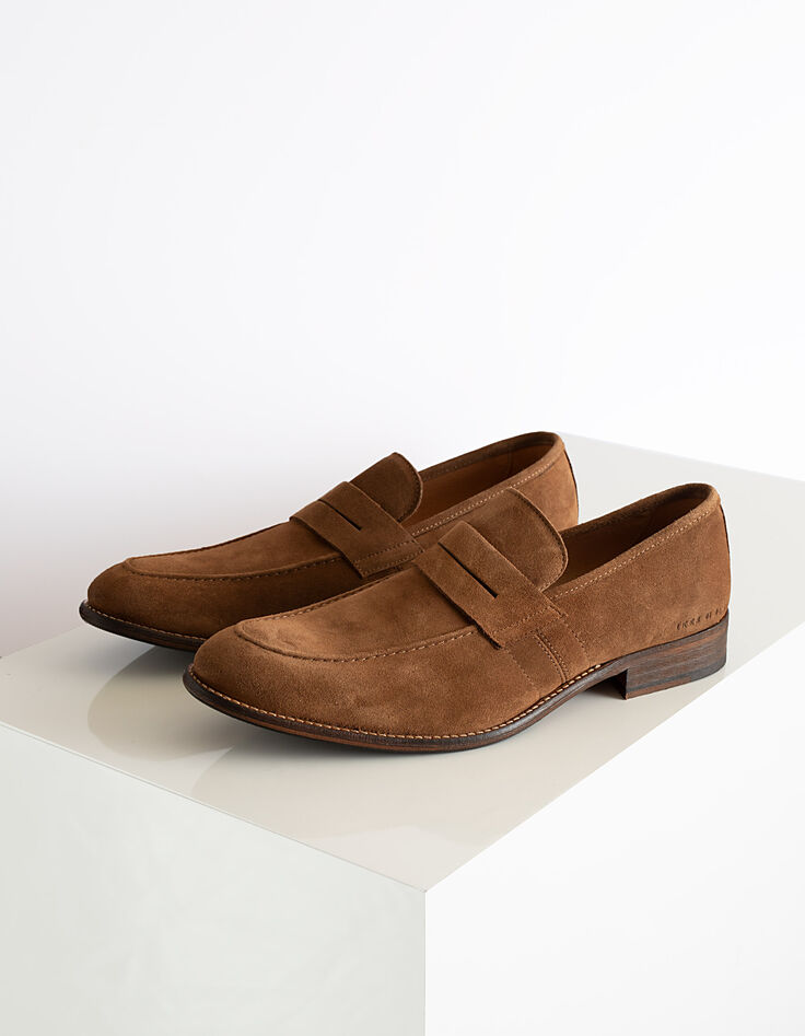 Mocassins vison en cuir velours Homme-7