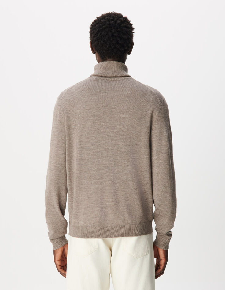 Jersey de punto de lana 100% para hombre-3