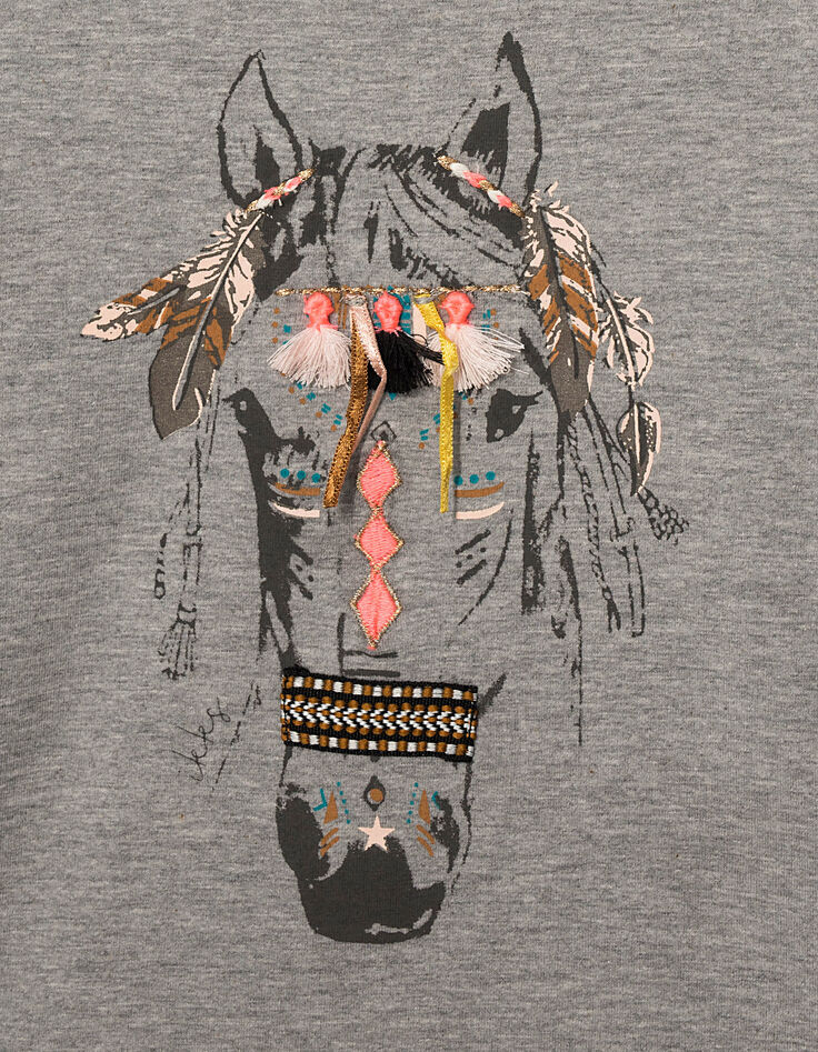 Tee-shirt cheval fille-3