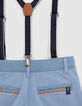 Bermudas azul tirantes extraíbles niño-8