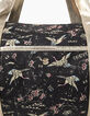 Schwarze M&auml;dchenbowlingtasche mit Sakura- und Kranichprint-5
