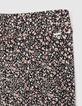 Pantalon flare noir &agrave; imprim&eacute; fleuri fille-2